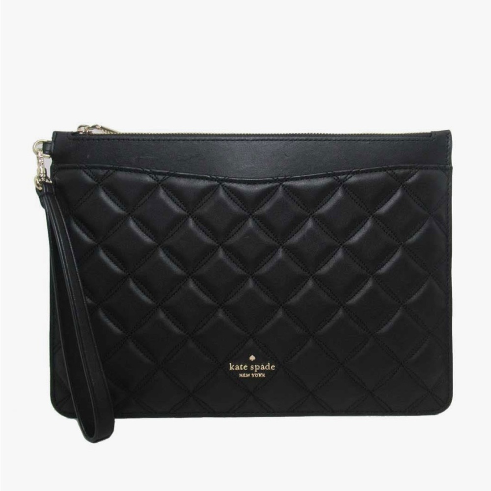 Kate Spade Black Quilted Wristlet